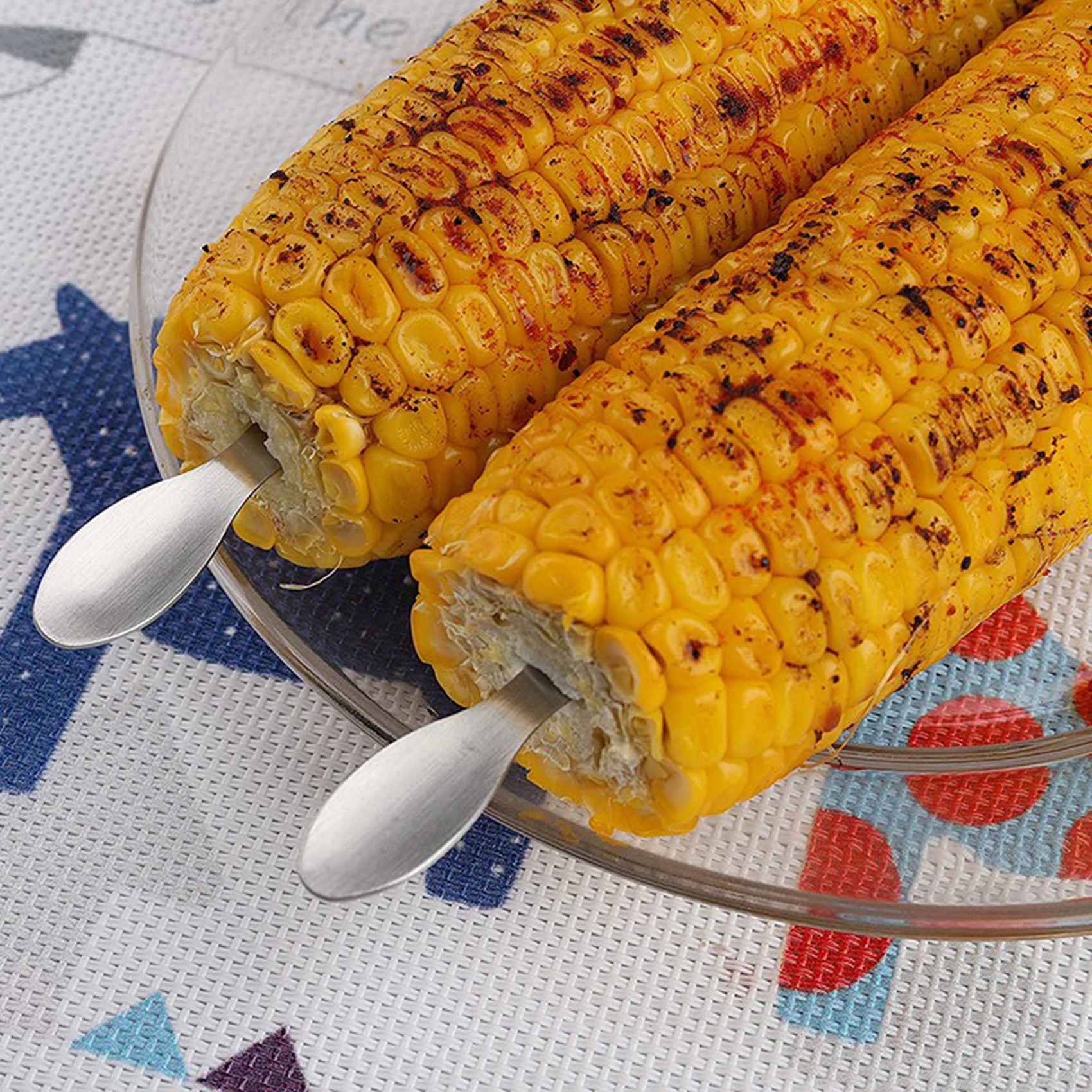 Home Cooking On - A7THK-Corn Holders Set Of 42 Stainless