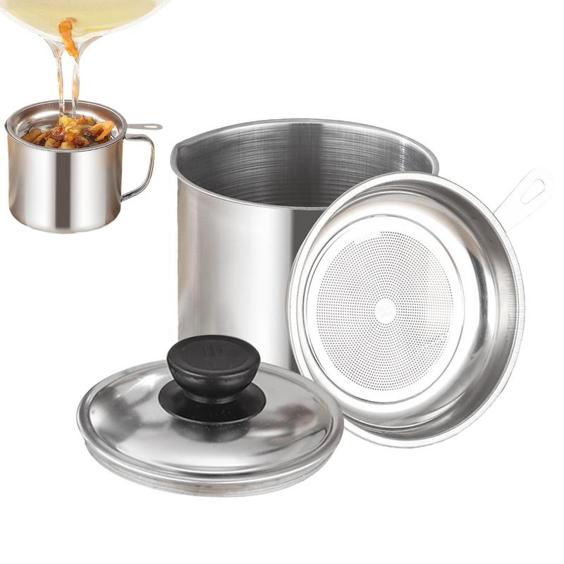 Home Cooking Oil Filter - Stainless Steel Oil Filter Kitchen Cooking