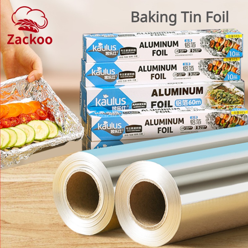 Home Cooking Oil - Zackoo 10/20/40M Aluminium Foil for Baking
