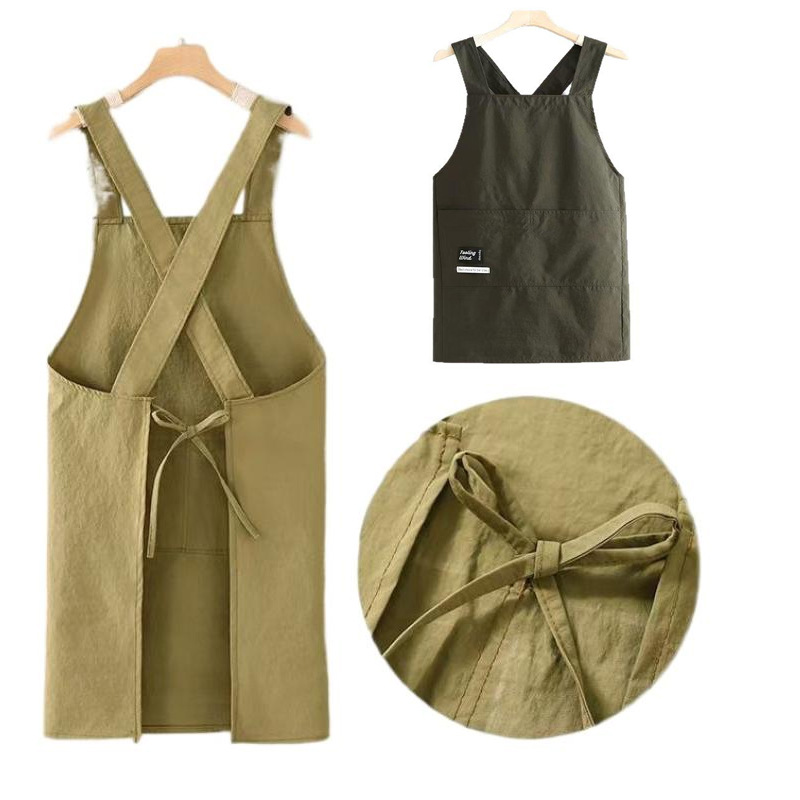 Home Cooking Restaurant - Polyester Apron Cooking Kitchen Aprons Breathable