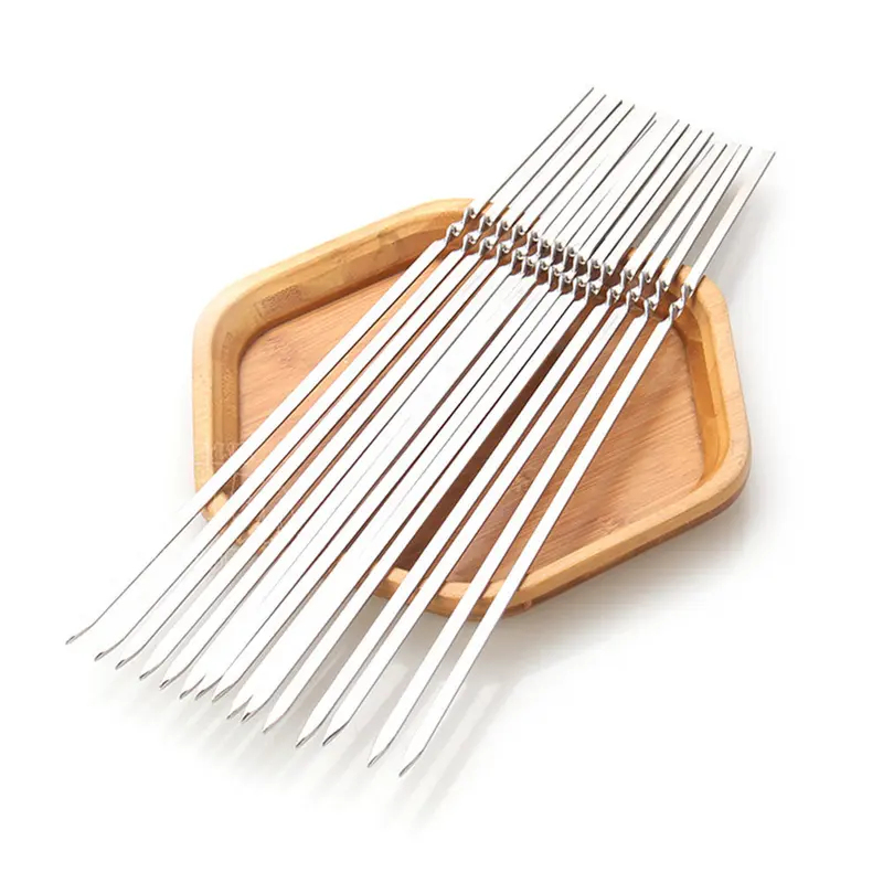 Home Cooking Restaurant - 5-30Pcs Stainless Steel Barbecue Skewers Rust