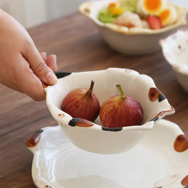 Cartoon Cat Ceramic Bowl Plate - огляд і ціна Home Cooking For Cats