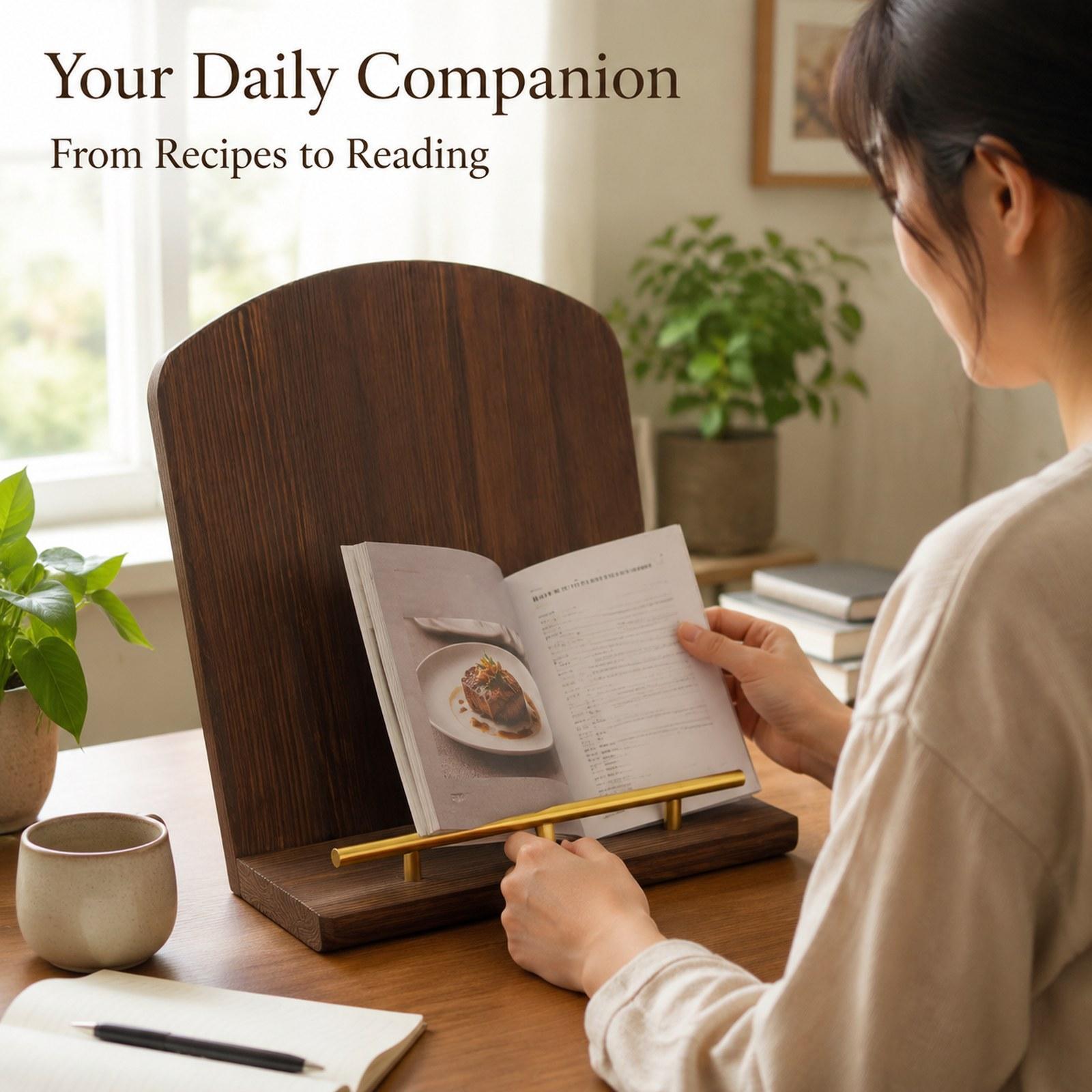 Wooden Cookbook Stand Recipe B - огляд і ціна Home Cooking Book