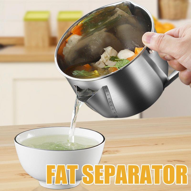 Stainless Steel Soup Bowl Grav - огляд і ціна Home Cooking Oil Filter