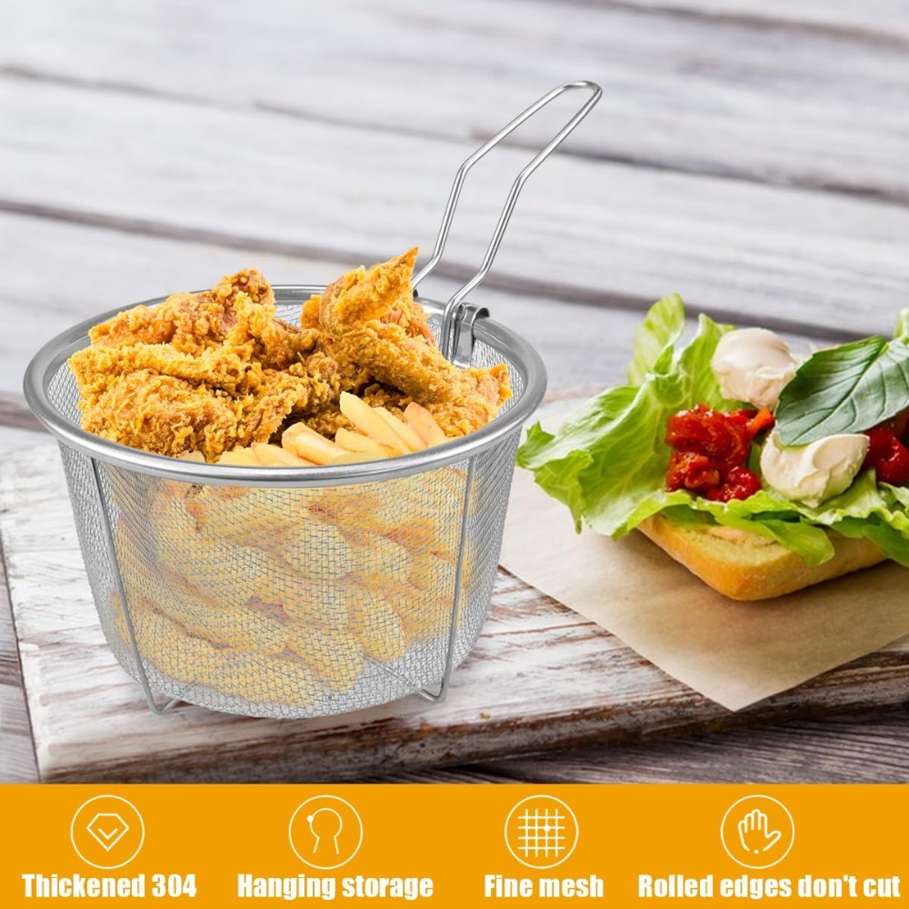 Round Fry Basket with Folding  - огляд і ціна Home Cooking Restaurant