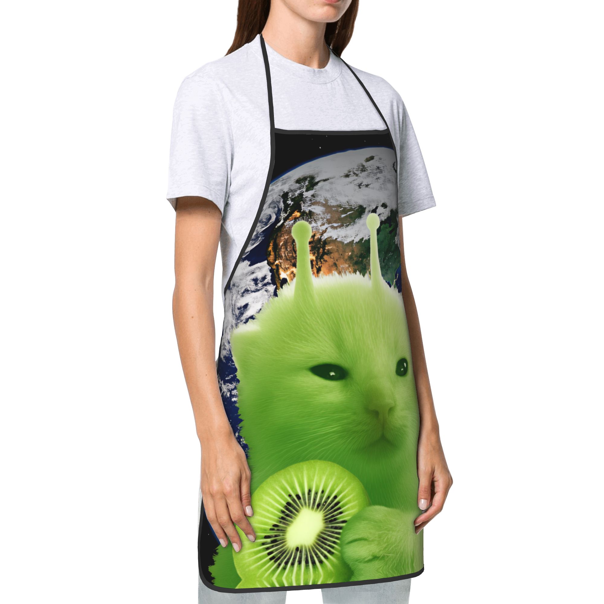 Green Fruit Space Cat Apron  C - огляд і ціна Home Cooking For Cats