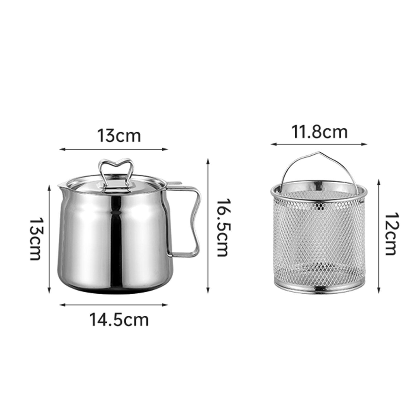 Deep Fryer Set Stainless Oil F - огляд і ціна Home Cooking Oil Filter