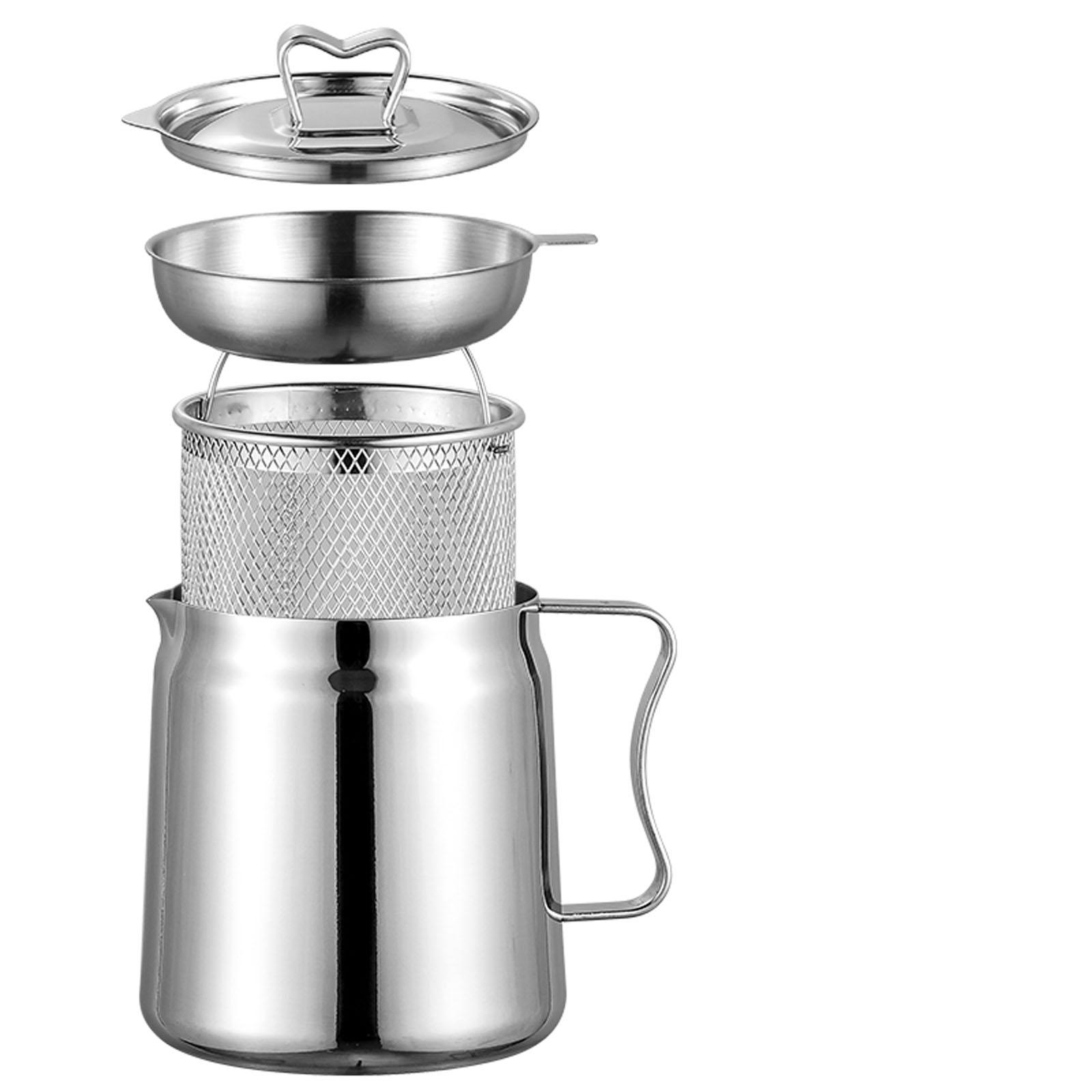 Deep Fryer Set Stainless Oil F - огляд і ціна Home Cooking Oil Filter