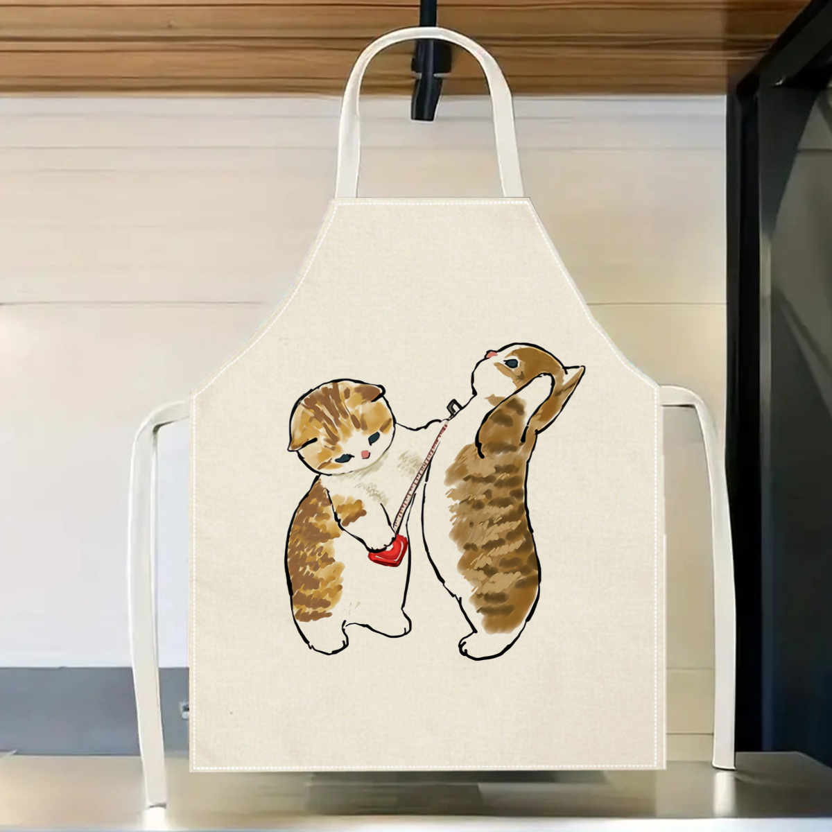 1pc Cute Cats Playing Apron Li - огляд і ціна Home Cooking For Cats