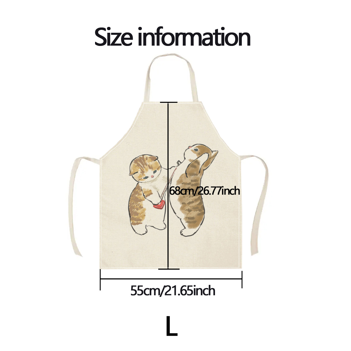 1pc Cute Cats Playing Apron Li - огляд і ціна Home Cooking For Cats