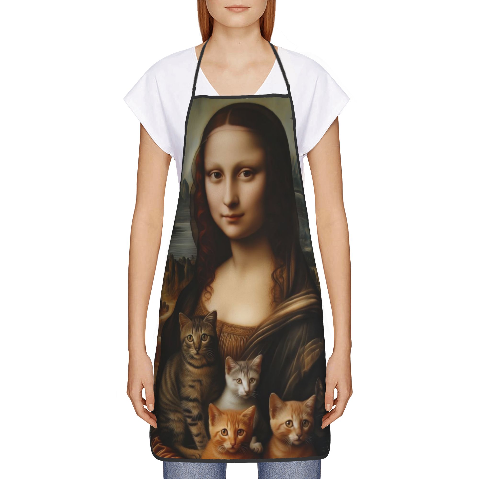 Cat Lover Mona Lisa Apron  Coo - огляд і ціна Home Cooking For Cats