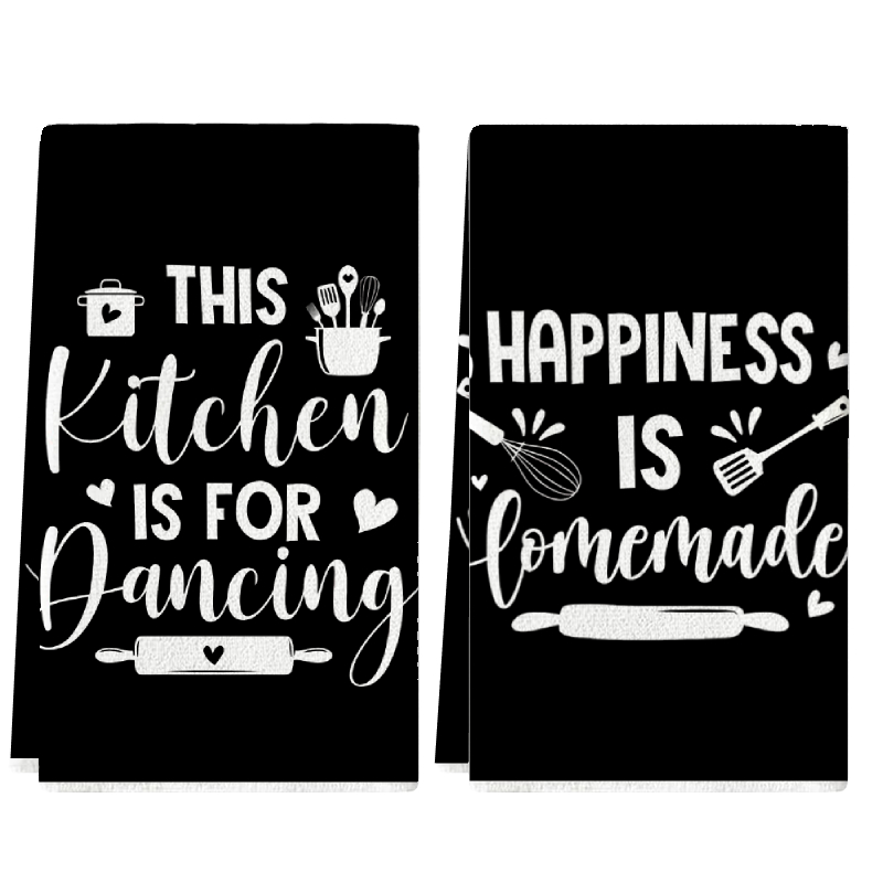 2Pcs, Kitchen Towels with Fun  - огляд і ціна Home Cooking On