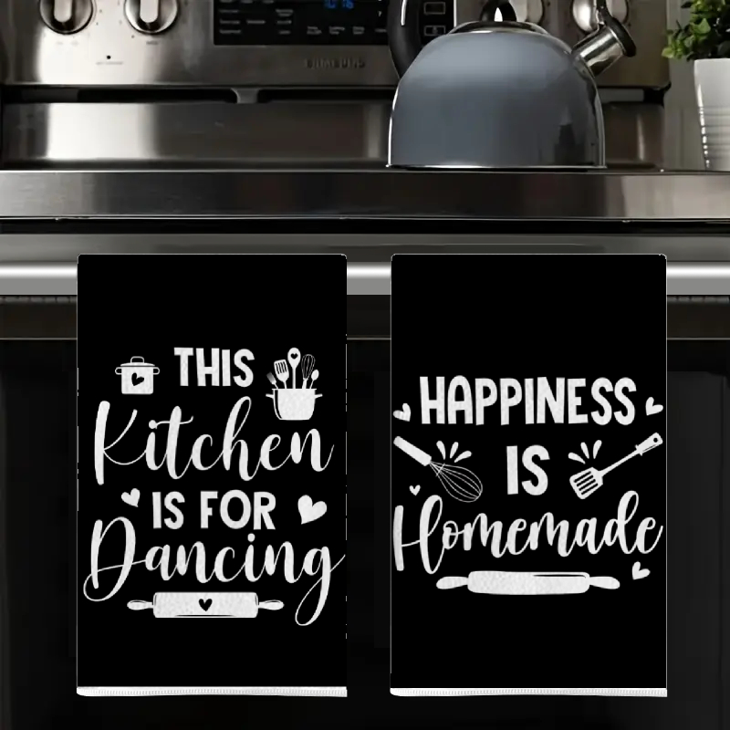 2Pcs, Kitchen Towels with Fun  - огляд і ціна Home Cooking On